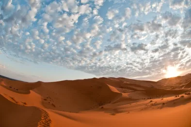the Sahara desert in Morocco