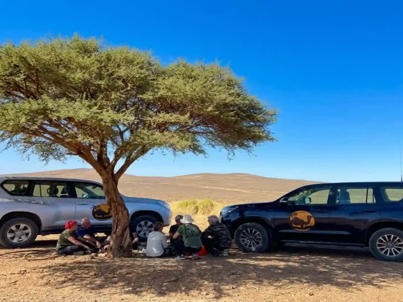 Picnic day with our client who took 14 day Morocco itinerary